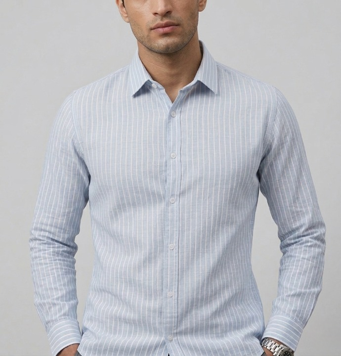 Classic Stripe Casual Shirt - Image 2